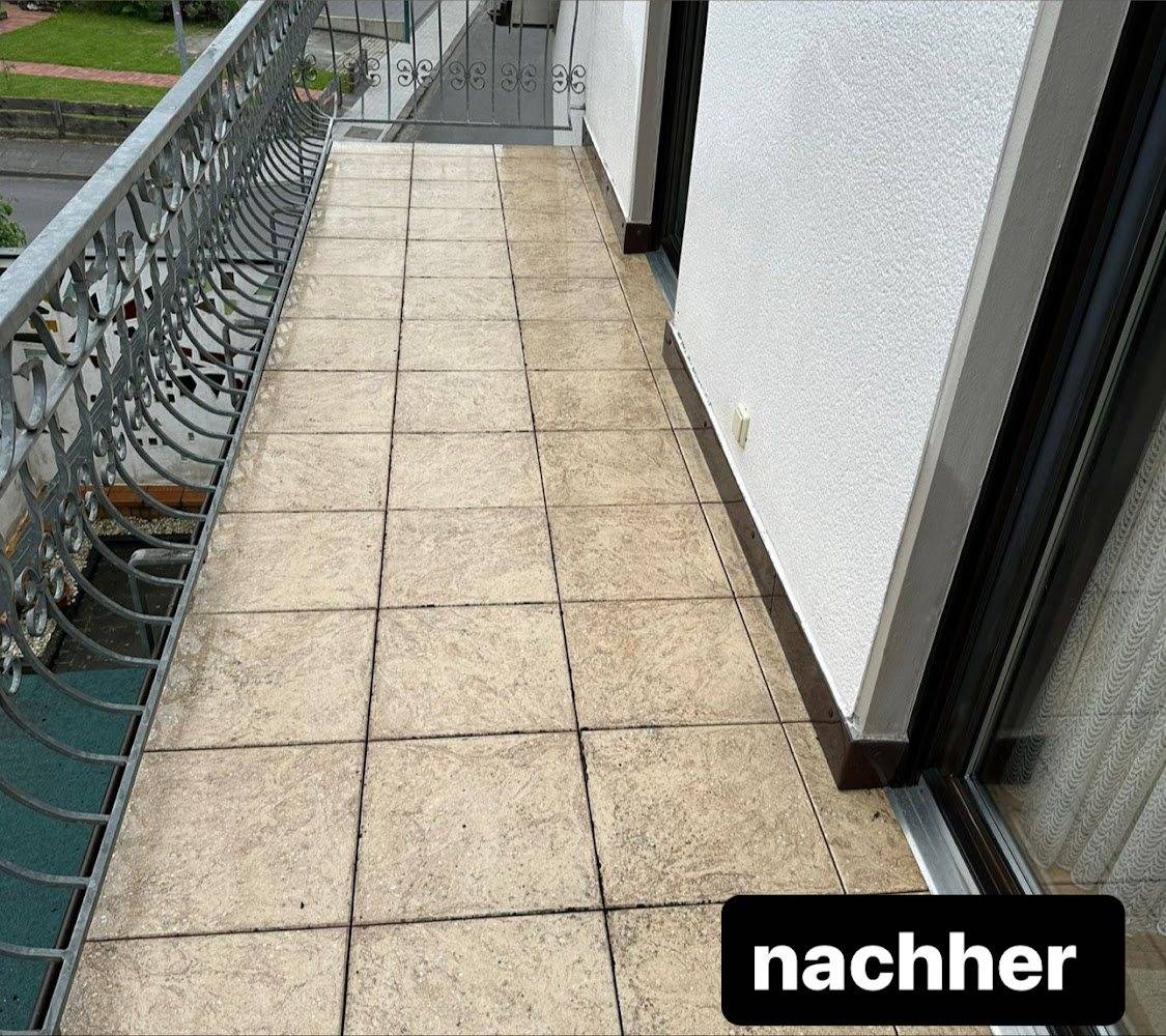Balkon nach der Reinigung